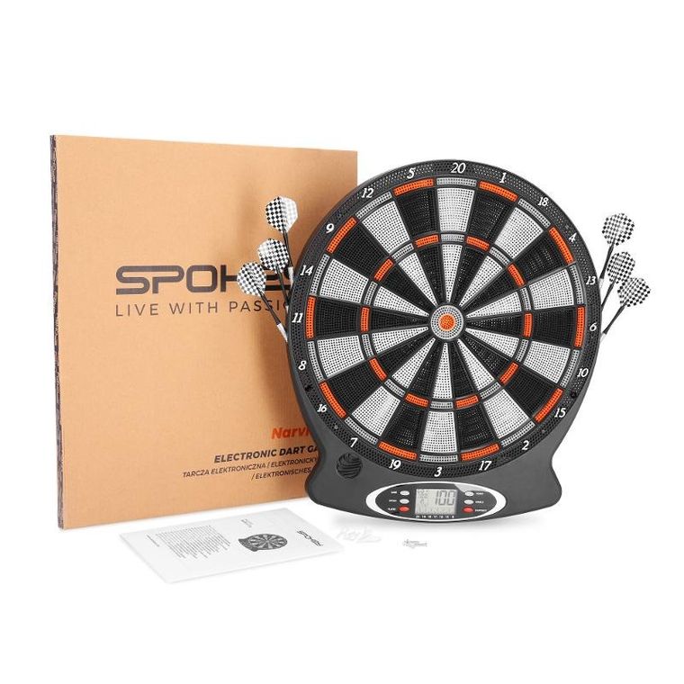 Spokey, tarcza elektroniczna do darta, Narvi Lite