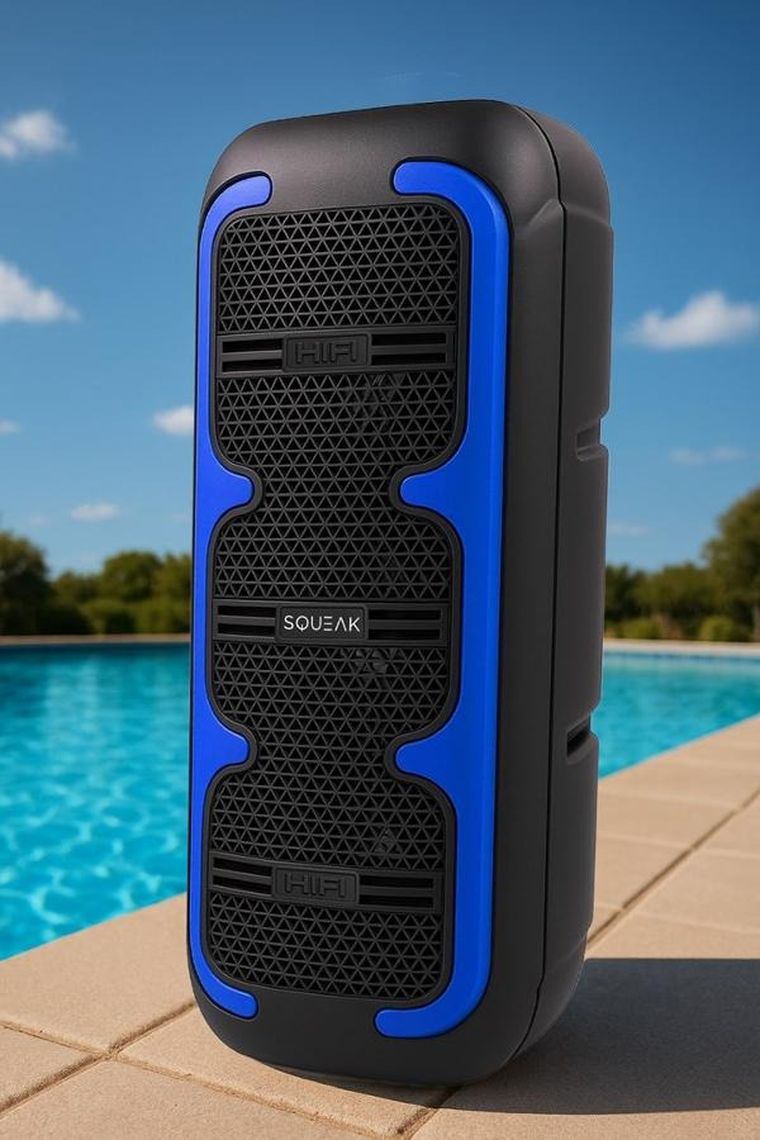 Squeak, BeatOne, głośnik karaoke, bluetooth 5.3, 45W, MICROSD, AUX, USB-C, SQ1009