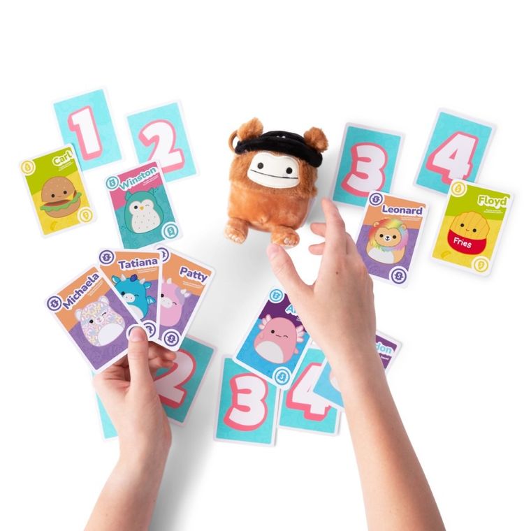 Squishmallows, 4 do paczki, gra karciana