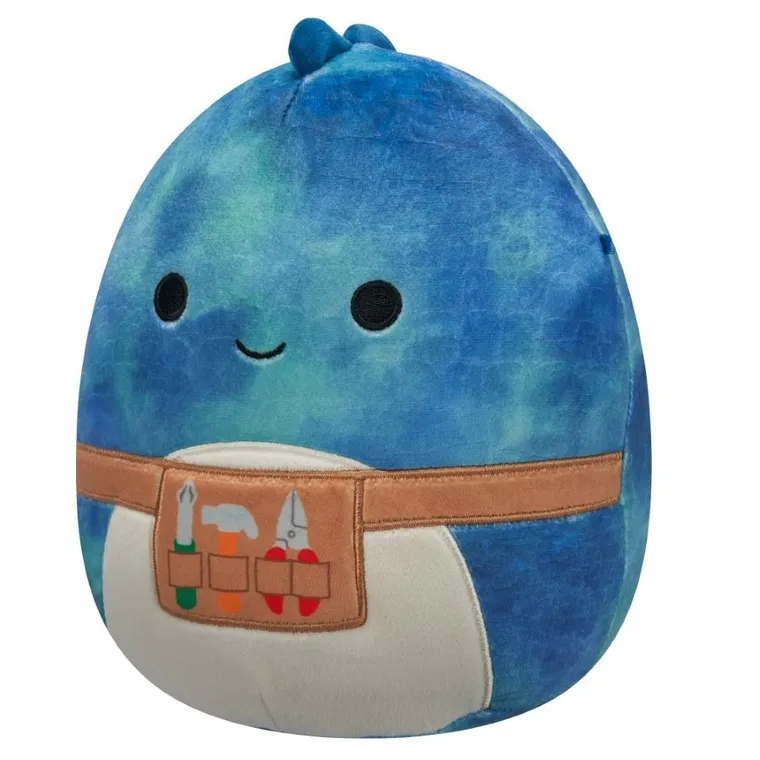 Squishmallows, Damien, niebieski dinozaur, maskotka, 19 cm