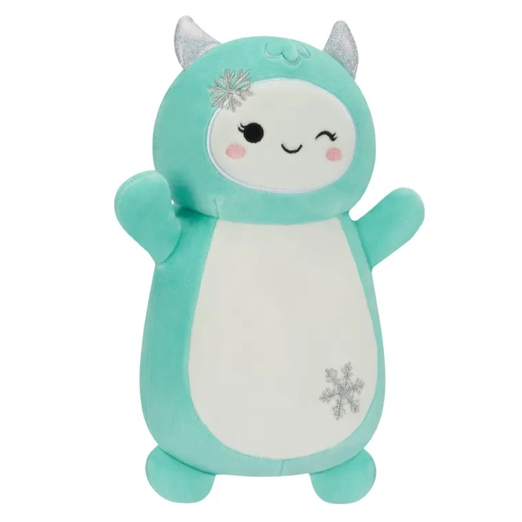 Squishmallows, Large Plush, Hugmees, Teal Yeti with Snowflake, yeti, maskotka, 35 cm