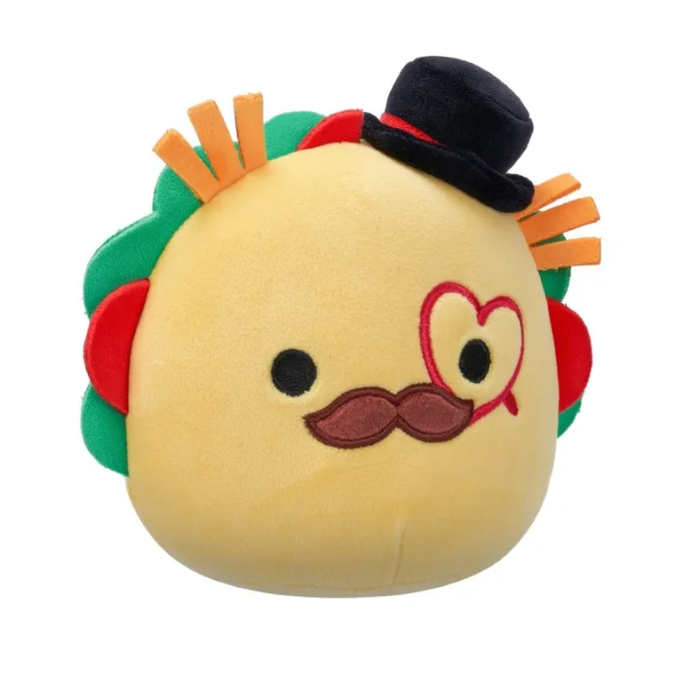 Squishmallows, Little Plush, Tex, żółte taco w meloniku, maskotka, 19 cm