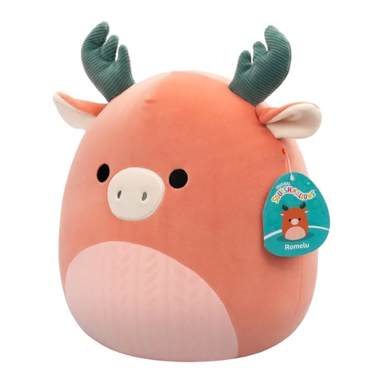 Squishmallows, Medium Plush, Dark Peach Moose, brzoskwiniowy łoś, maskotka, 30 cm