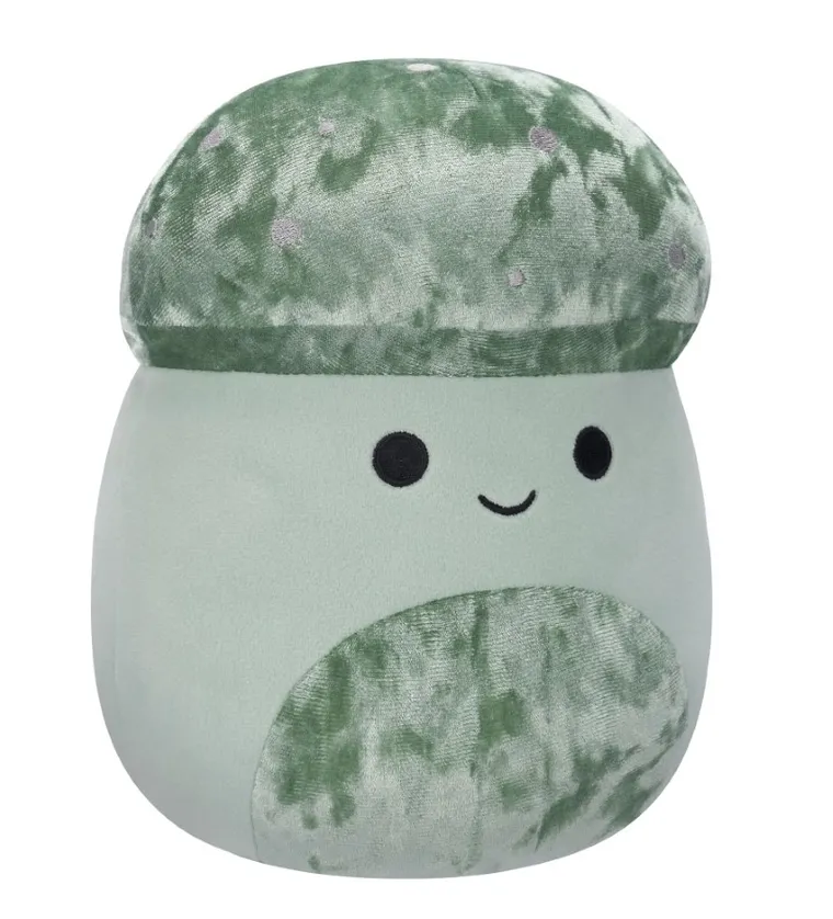 Squishmallows, Medium Plush, Ismail Light Green Velvet Mushroom, zielony grzybek, maskotka, 30 cm
