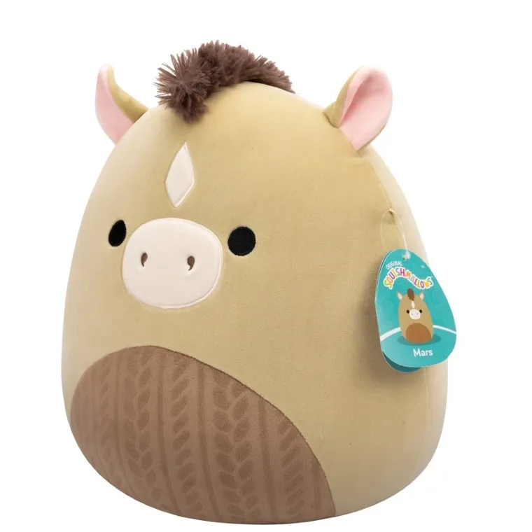 Squishmallows, Medium Plush, Olive Horse, oliwkowy koń, maskotka, 30 cm
