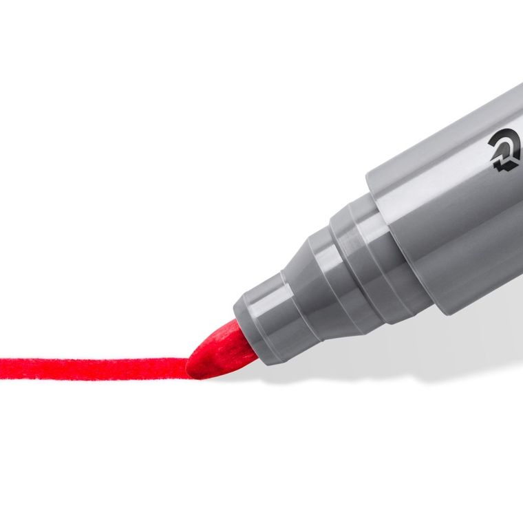 Staedtler, marker do tablic flipchart, Lumocolor, okrągły, w etui, 4 kolory