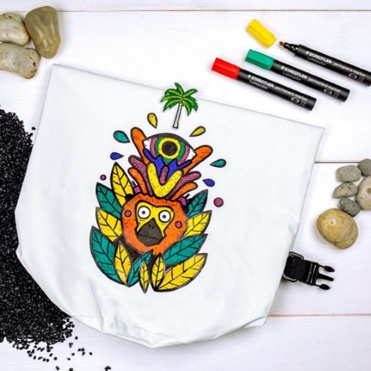 Staedtler, pisak wodoodporny Lumocolor ART, 0.6 mm, 8 kolorów