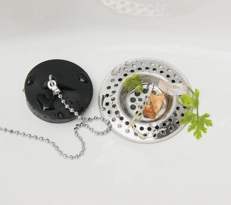 Stainless Steel Drain Sieve, 2 pcs.