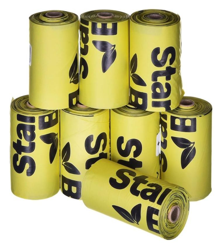 Starch Bag, kompostowalne bioworki na odchody, zielony, 8-15 szt.