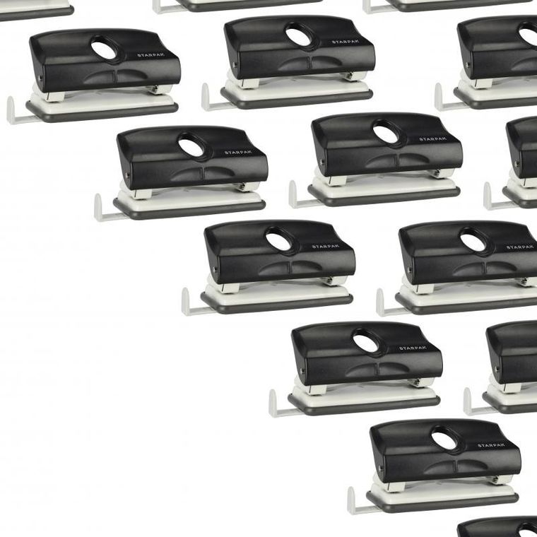 Starpak, dziurkacz, czarny, 10 kartek