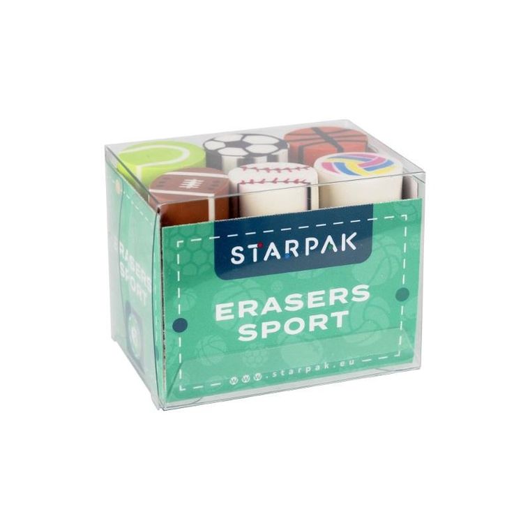 Starpak, gumka do mazania, sport, 6 szt.