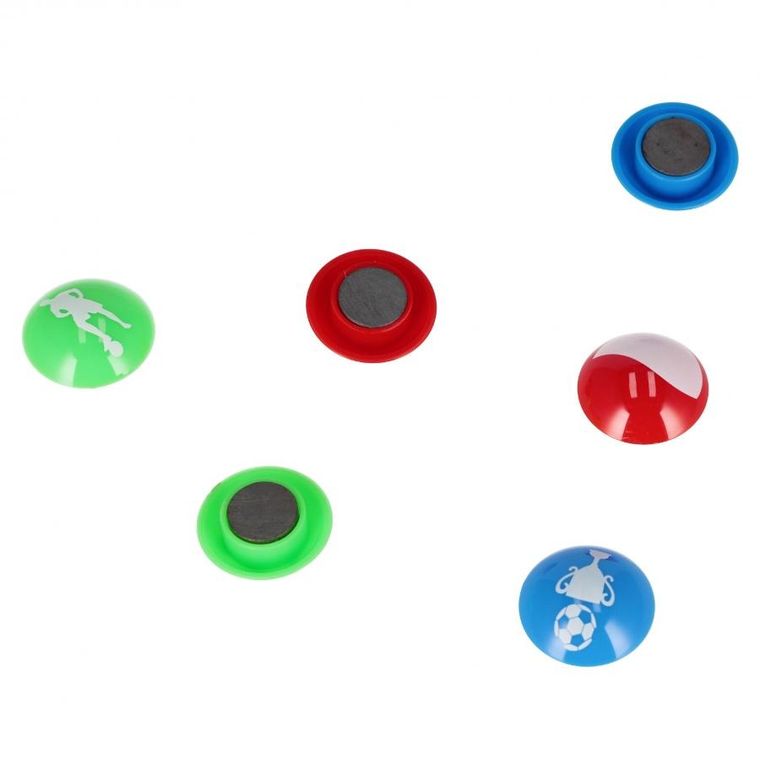 Starpak, magnes, football, 30 mm, 6 szt.