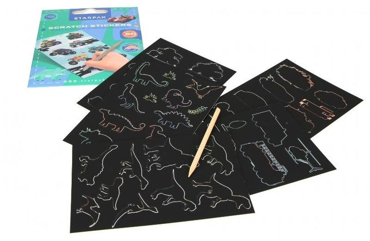 Starpak, naklejki do wydrapywania, boy