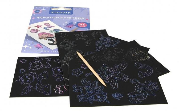 Starpak, naklejki do wydrapywania, girl