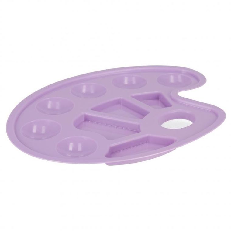 Starpak, paleta do farb, owalna, pastelowa fioletowa