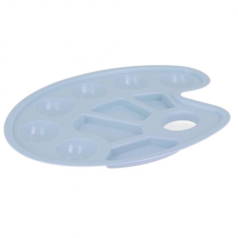 Starpak, paleta do farb, owalna, pastelowa niebieska