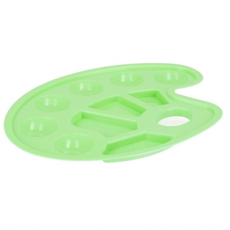 Starpak, paleta do farb, owalna, pastelowa zielona