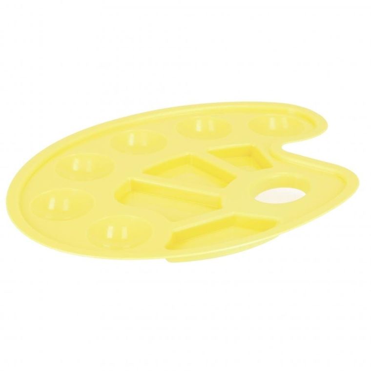 Starpak, paleta do farb, owalna, pastelowa żółta