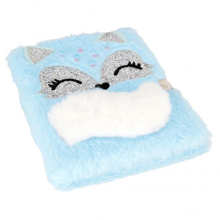 Starpak, pamiętnik zamykany na kłódkę, pluszowy, A5, 64 kartki, lis