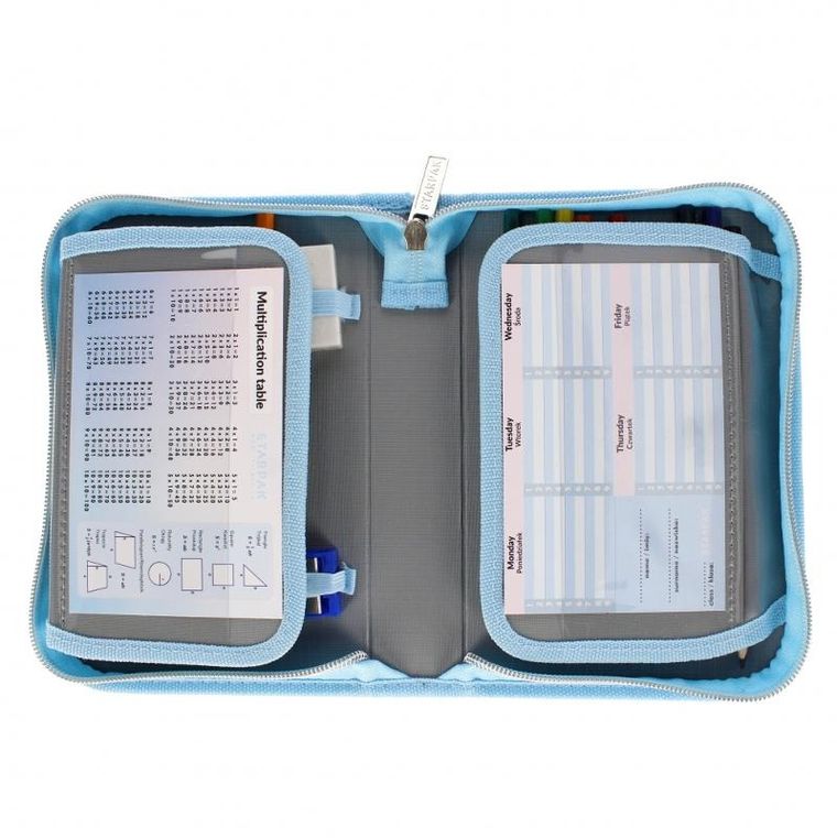 Starpak, piórnik rozkładany, dwuklapkowy, z wyposażeniem, Pieski Cuties