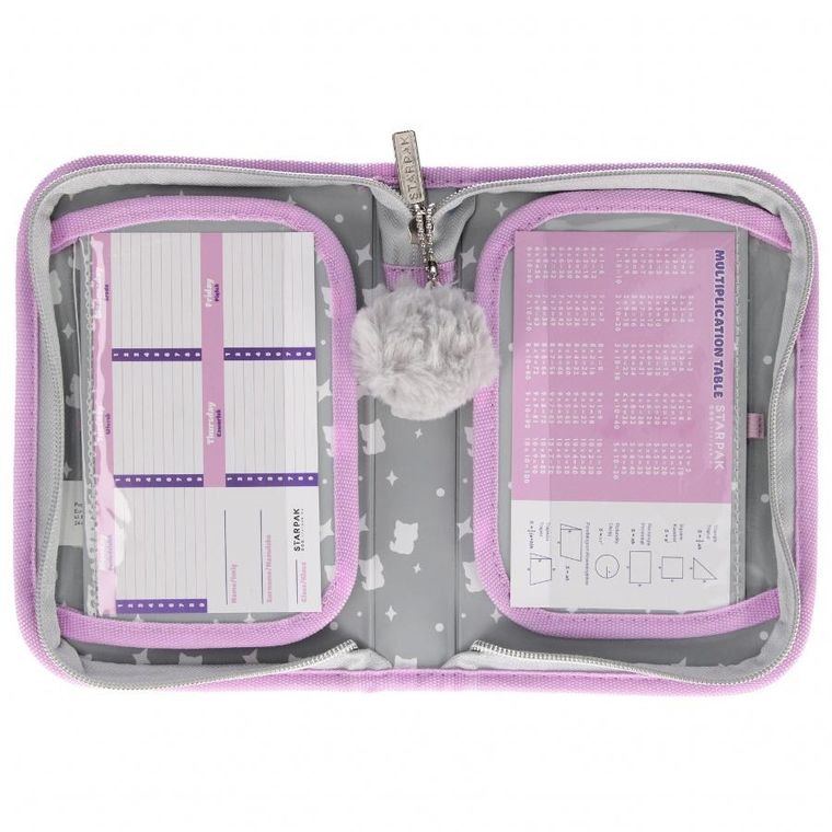 Starpak, piórnik rozkładany, pojedynczy, Kitty Plush