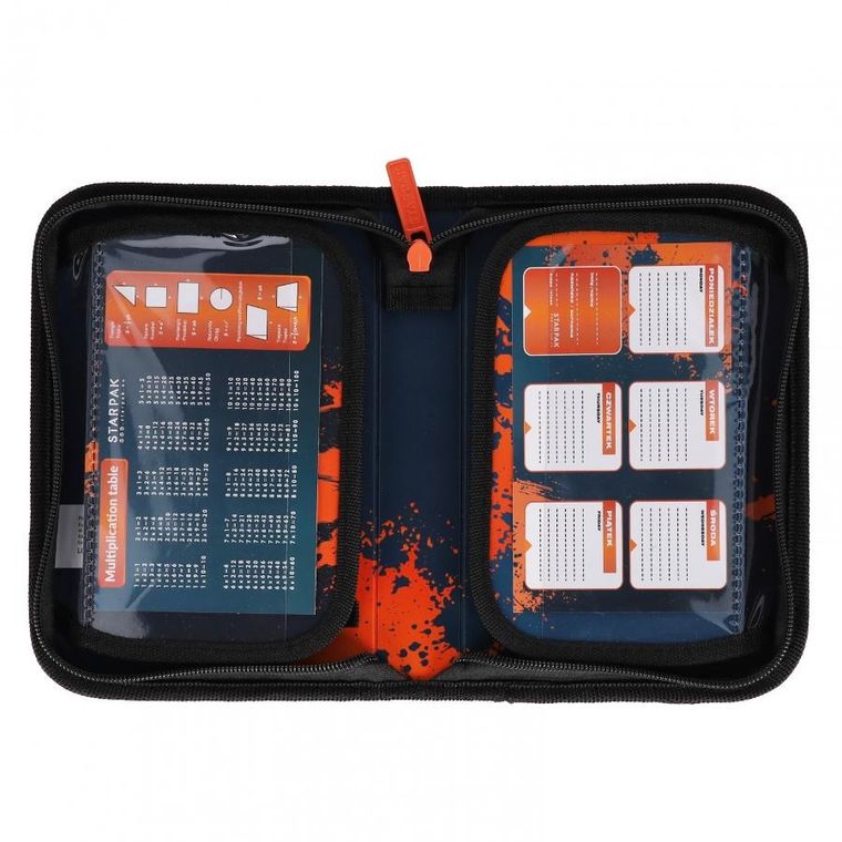 Starpak, piórnik rozkładany, pojedynczy, Pad Orange