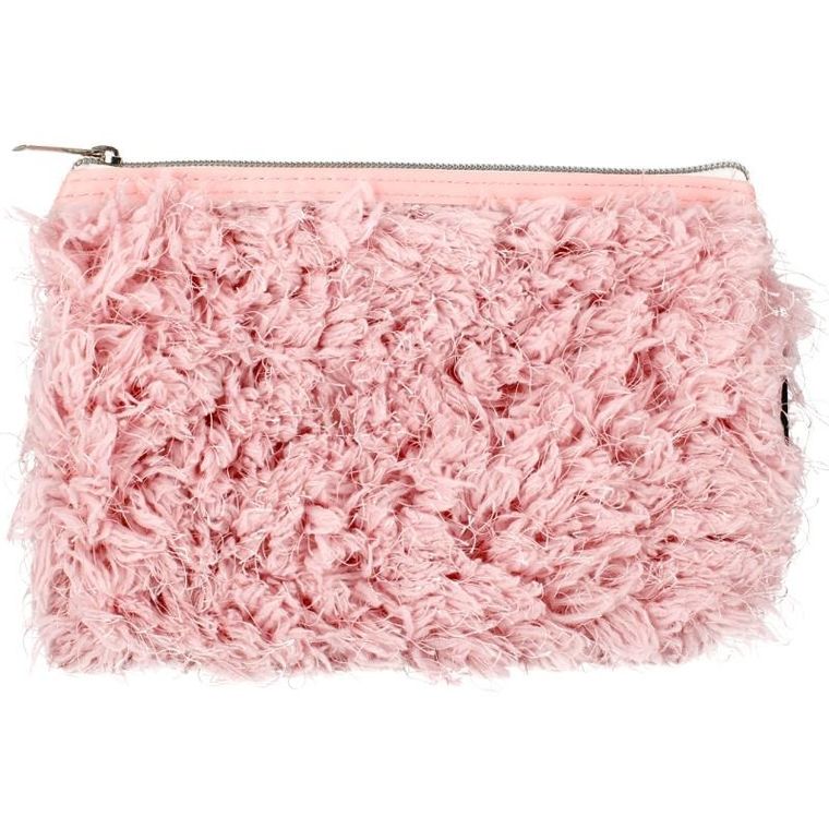 Starpak, piórnik, saszetka pluszowa, pink hair