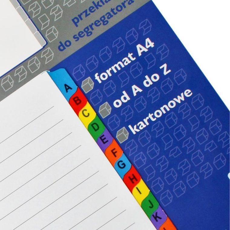 Starpak, przekładki A4 kartonowe, alfabetyczne