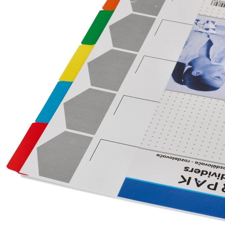 Starpak, przekładki A4 kartonowe, kolorowe