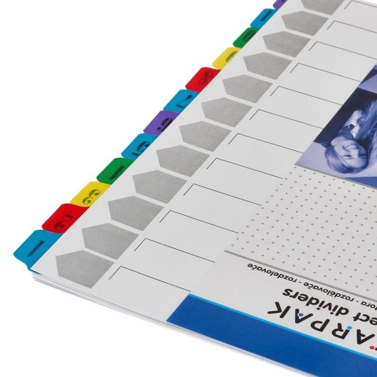 Starpak, przekładki do segregatora A4, z numerami