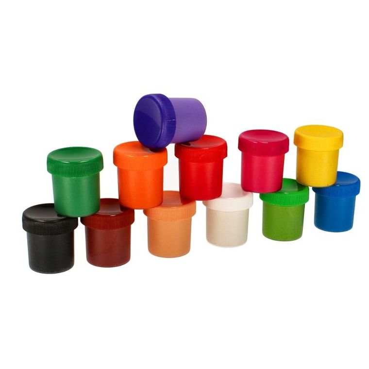 Starpak, School2, farby plakatowe, 20 ml, 12 kolorów