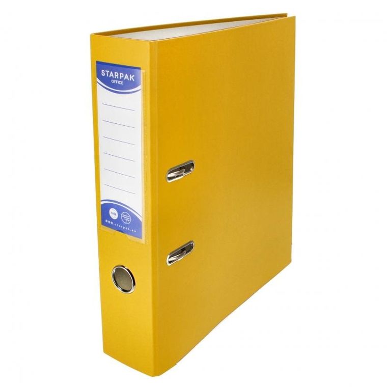 Starpak, segregator A4/75 okuty, żółty
