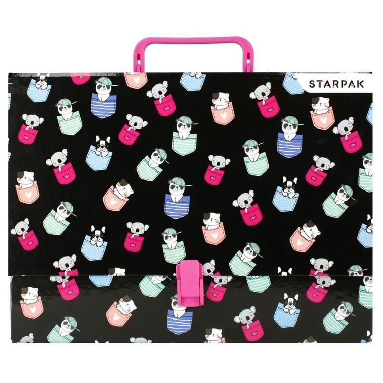 Starpak, teczka z rączką, A4, Minisy, 1 szt.