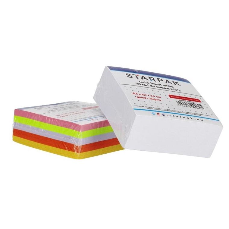 Starpak, wkład do kubika, biały, 85-85 mm