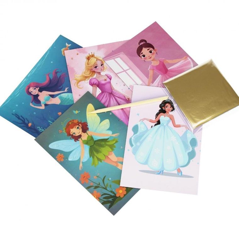 Starpak, wydrapywanka z wyklejanką metaliczną, zestaw kreatywny