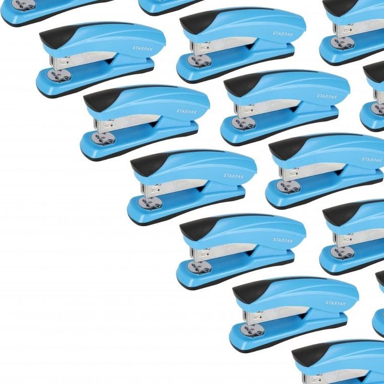 Starpak, zszywacz, 24/6 26/6, 20 kartek, niebieski