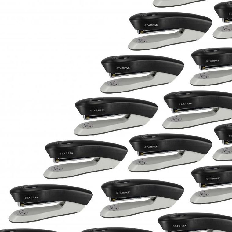 Starpak, zszywacz 24/6 26/6, czarny, 16 kartek