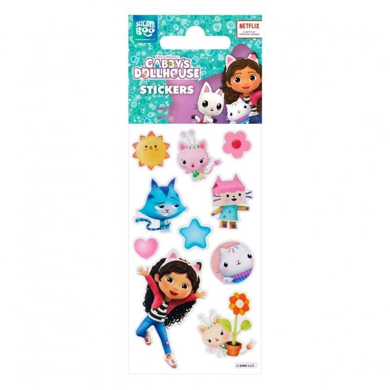 Sticker Boo, Koci Domek Gabi, naklejki, 6-18 cm