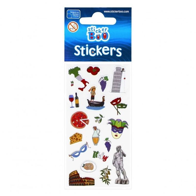 Sticker Boo, naklejki, europe, 7-18 cm