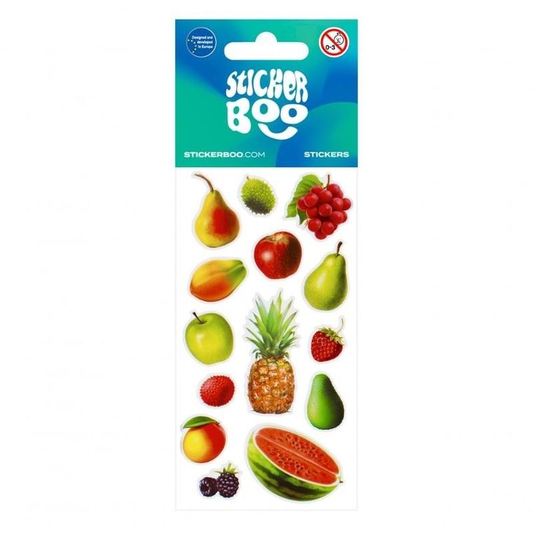 Sticker Boo, naklejki, owoce