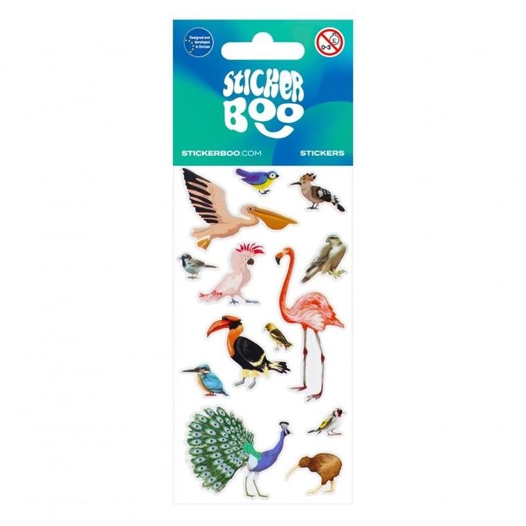 Sticker Boo, naklejki, ptaszki