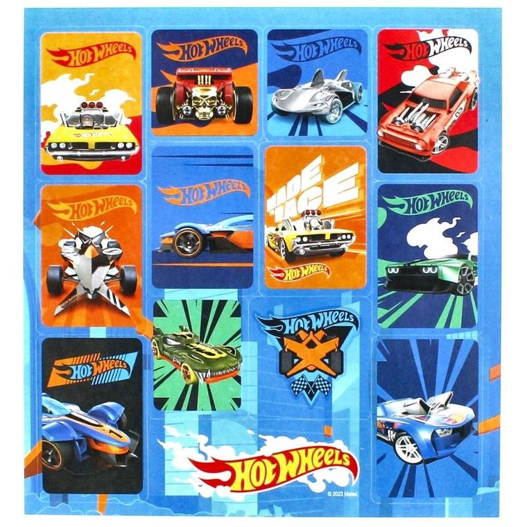 StickerBoo, Hot Wheels, zestaw 12 naklejek