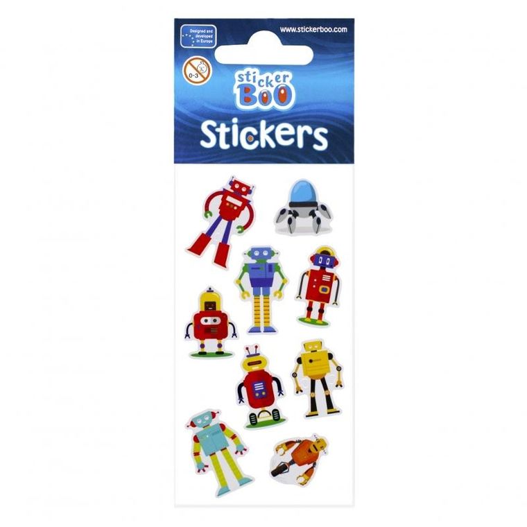 StickerBoo, naklejki, roboty