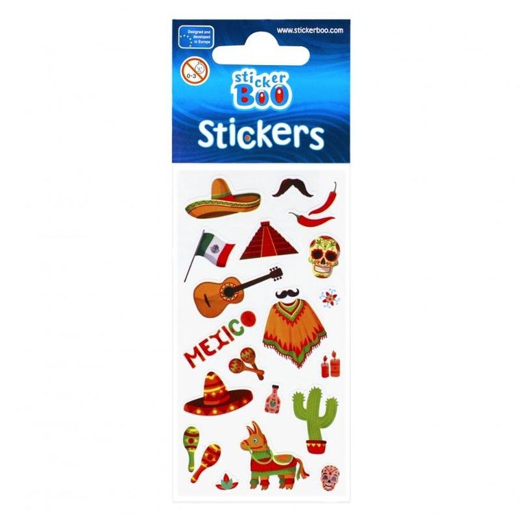 StickerBoo, World Travel, naklejki, 7-18 cm, 1 zestaw