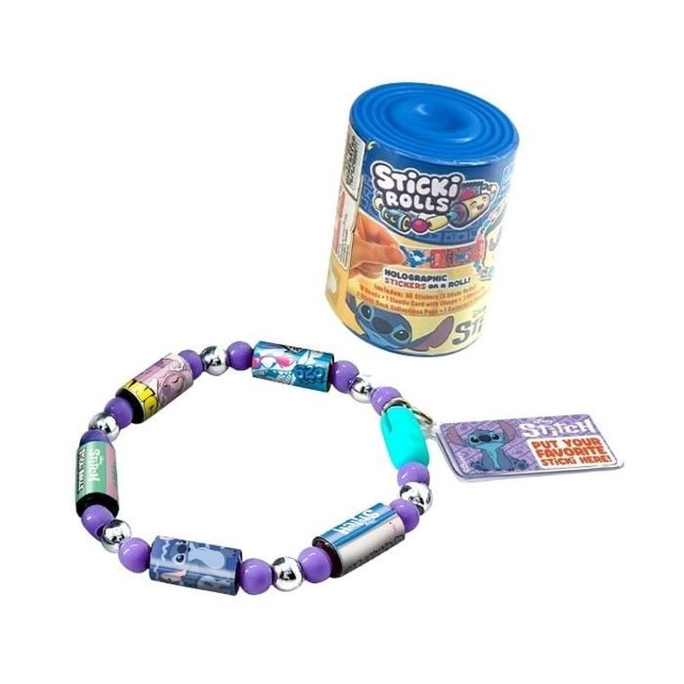 Sticki Rolls, Bransoletki z rolkami, kapsuła z naklejkami kolekcjonerskimi, 50 elementów