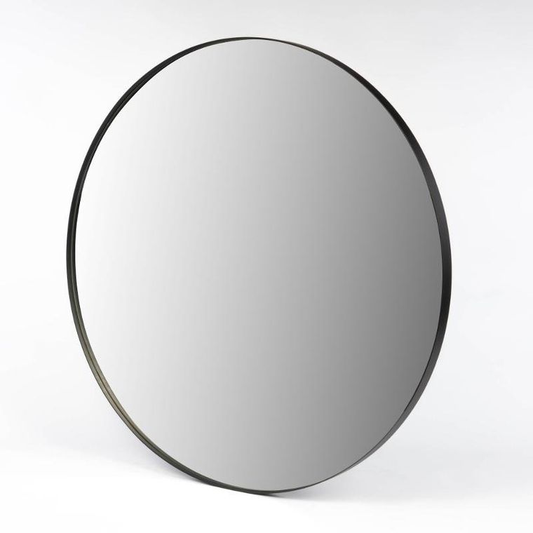 Stilovo, Noor, lustro okrągłe, metalowa rama, 80 cm