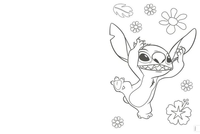 Stitch. Czytam i maluję. Urodzinowa niespodzianka