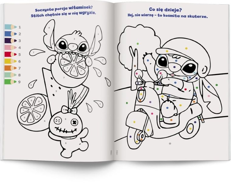 Stitch. Kolorowanka według kodu