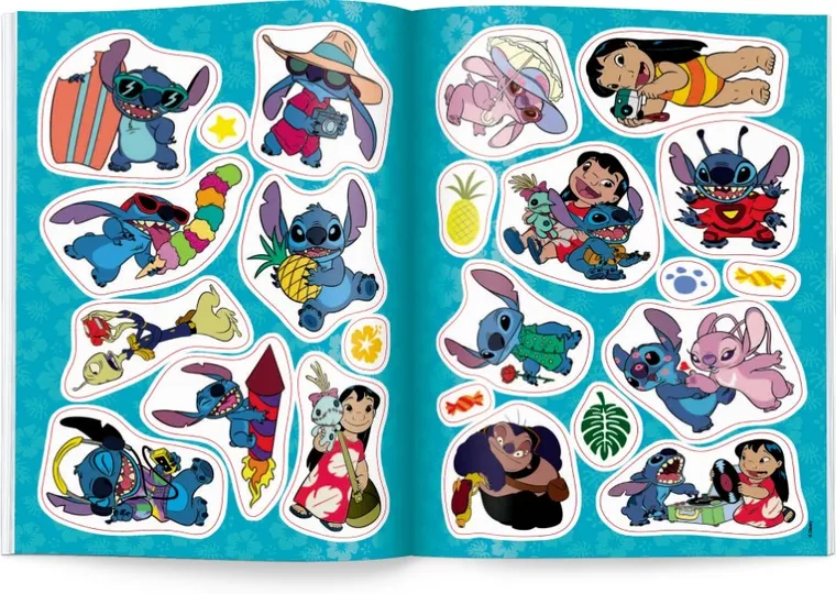Stitch. Kolorowanka z naklejkami