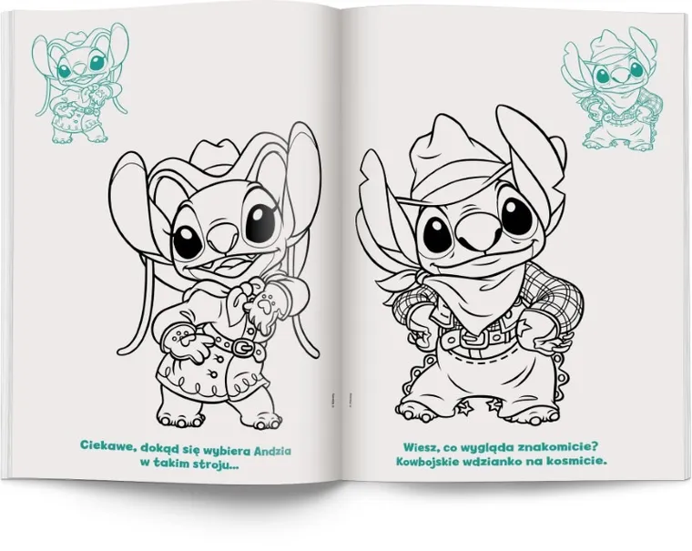 Stitch. Kolorowanka z naklejkami